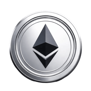 Pływający element graficzny przedstawiający monetę kryptowaluty Ethereum ETH